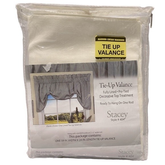 Stacey Ready To Hang Pre-Tied Valance - Picture 1 of 6